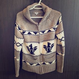 Zip Up Knit Sweater